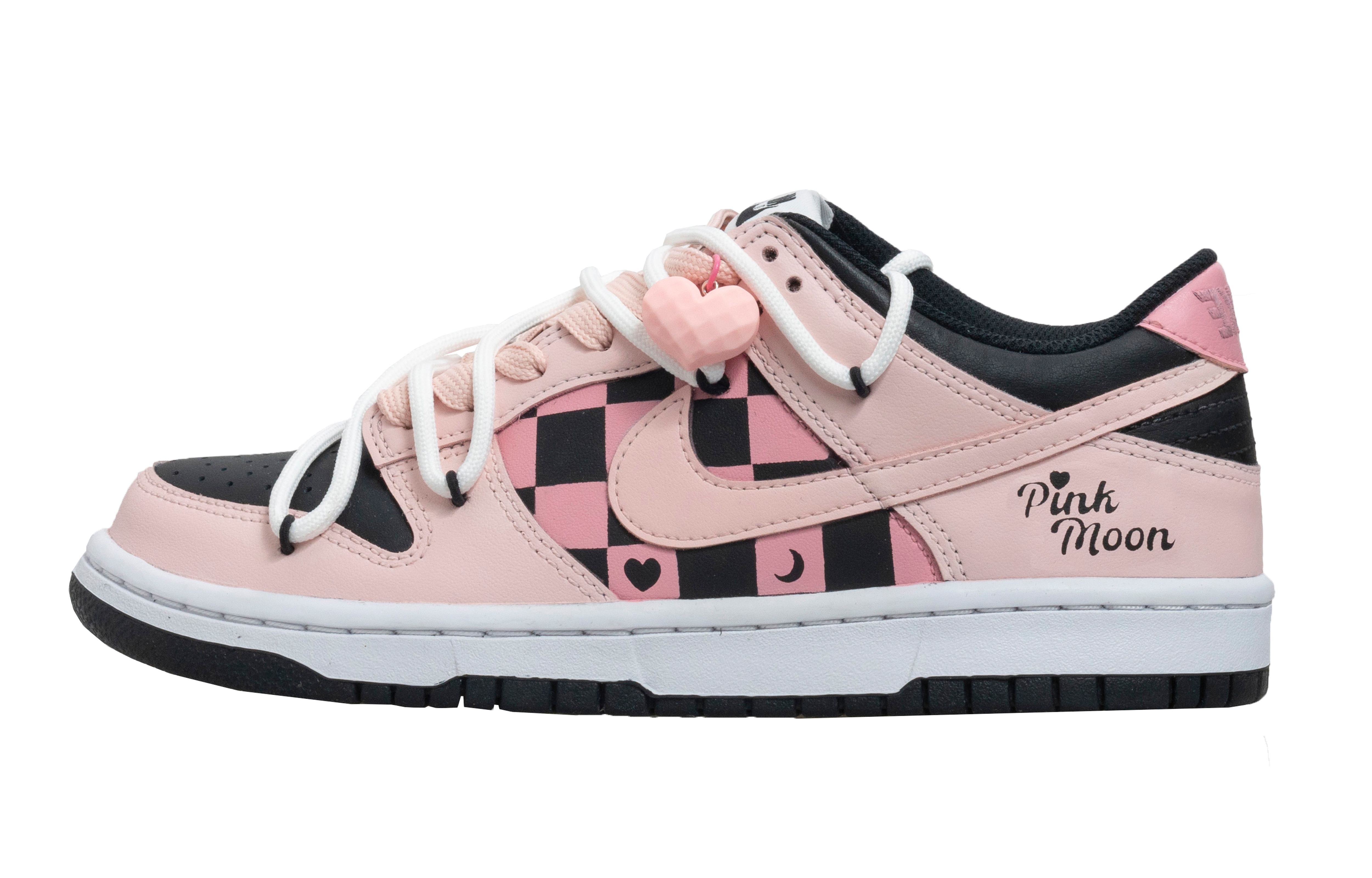 Buy 【訂製球鞋】Nike Dunk Low 黑糖辣妹 御姐風 學院風 解構 格子 小眾潮流 防滑耐磨 低筒 板鞋 GS 黑粉