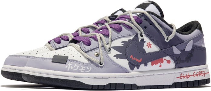 【客製化球鞋】Nike Dunk Low 特殊鞋盒 黑茶星冰 鬼臉 惡魔 字母 塗鴉 低筒 板鞋 GS 紫黑紅 Lookbook 【客製化球鞋】Nike Dunk Low 特殊鞋盒 黑茶星冰 鬼臉 惡魔 字母 塗鴉 低筒 板鞋 GS 紫黑紅