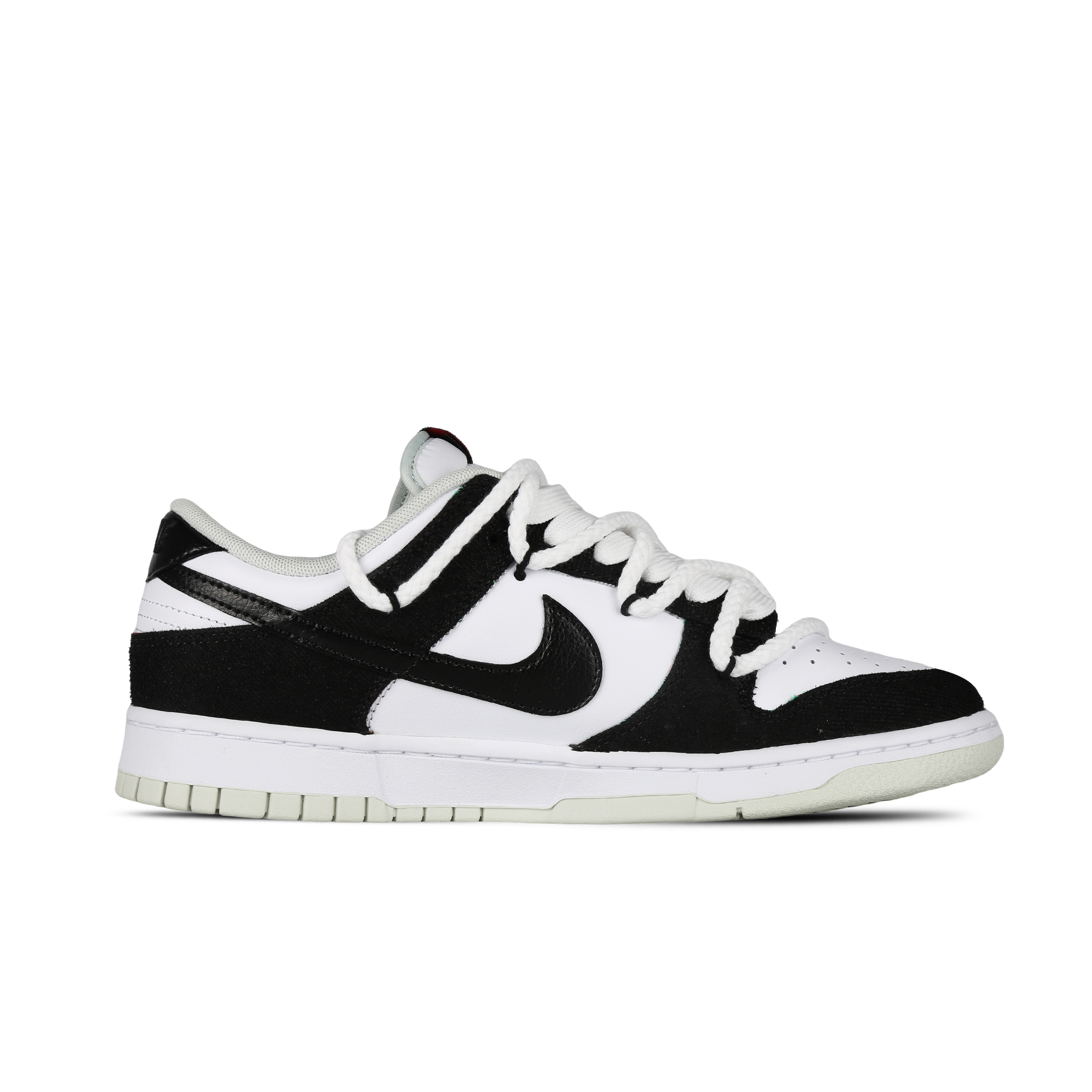 Lookbook 【客製球鞋】 Nike Dunk Low 資深玩家2.0 戶外穿搭 高街風 獨特高級 麻繩解構 防滑耐磨 低筒 板鞋 男款 黑白