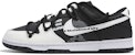 나이키 덩크 로우 '블랙 화이트' (커스텀) DJ6188-002(Team24-男款滑板小子)