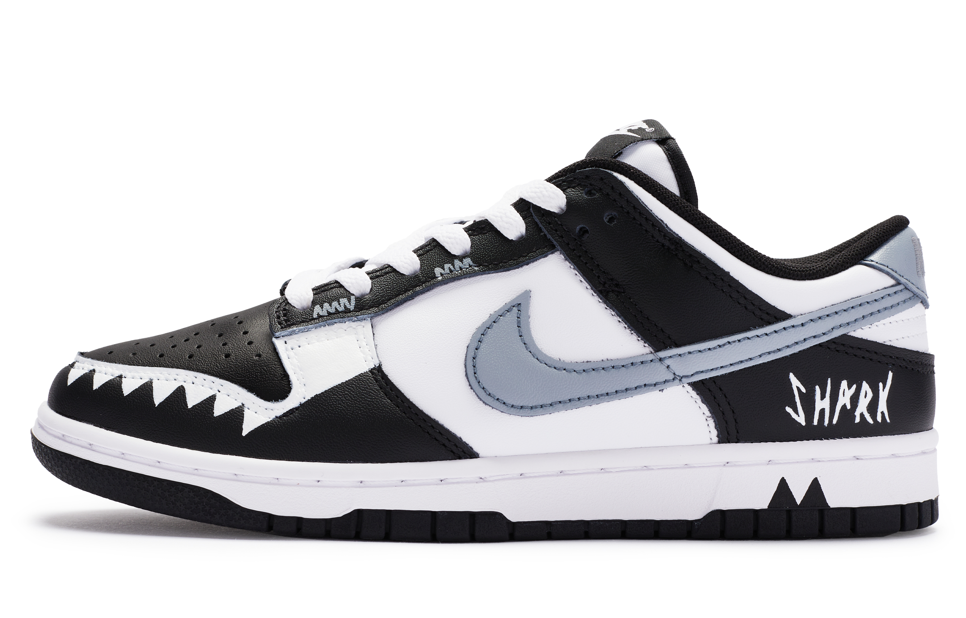 Buy [Zapatillas Personalizadas] Nike Dunk Low 'Blanco Negro BIGNIU' DD1391-100(TeamR-男款酷酷鲨)