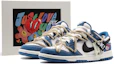 Buy Zapatillas Nike Dunk Low 'Negro Blanco Azul - Sashiko Deconstruido' DV0834-101(Team57-男款缠绵)
