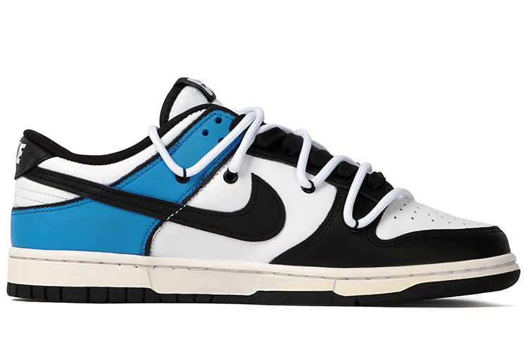 Order [Custom Sepatu] Nike Dunk Low 'Hitam Putih Biru' DD1391-100(Team拾柒-男款低帮往事随风板鞋)