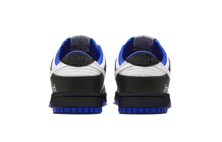 Shop 나이키 덩크 로우 '블랙 화이트 블루' (커스텀) FD9064-110(TeamY-女款复古纸飞机黑白蓝)