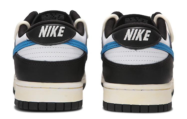 Shop 나이키 덩크 로우 '블랙화이트 블루 파이어 하트' (커스텀) DD1391-100(Team82-男款闪电熊猫)