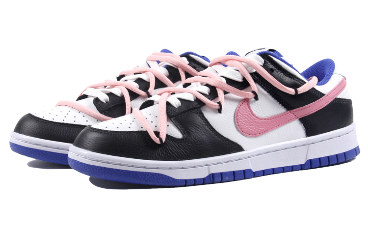 Lookbook [定制鞋] 耐克Dunk Low '黑白蓝粉' FD9064-110(TeamJ-极简黑粉)