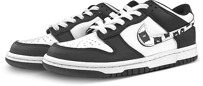 【定製球鞋】Nike Dunk Low 滑板文化 鴛鴦 黑白豬 卡通 低筒 滑板鞋 GS 黑白 Lookbook 【定製球鞋】Nike Dunk Low 滑板文化 鴛鴦 黑白豬 卡通 低筒 滑板鞋 GS 黑白