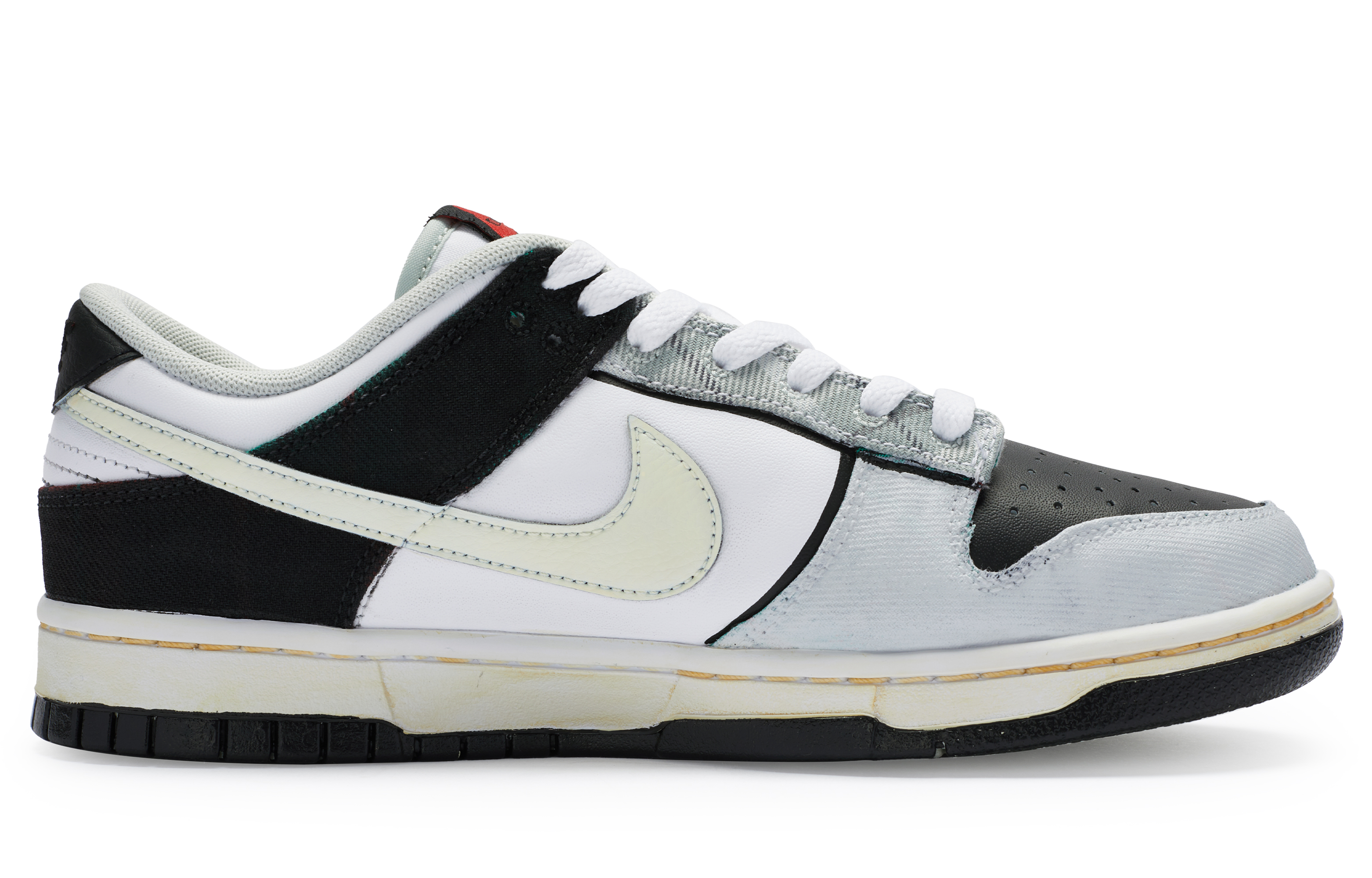 Order [Zapatos Personalizados] Nike Dunk Low 'Manecillas de Reloj Blanco y Negro' DV0827-100-484808