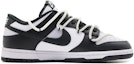 Order 【定製球鞋】 Nike Dunk Low 黑8 高街戶外 夏日配搭 解構 低筒 滑板鞋 男款 黑白