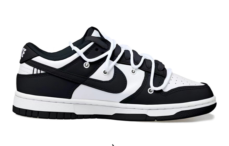 [Custom Shoes] Nike Dunk Low 'Black White Deconstructed' 圖 2