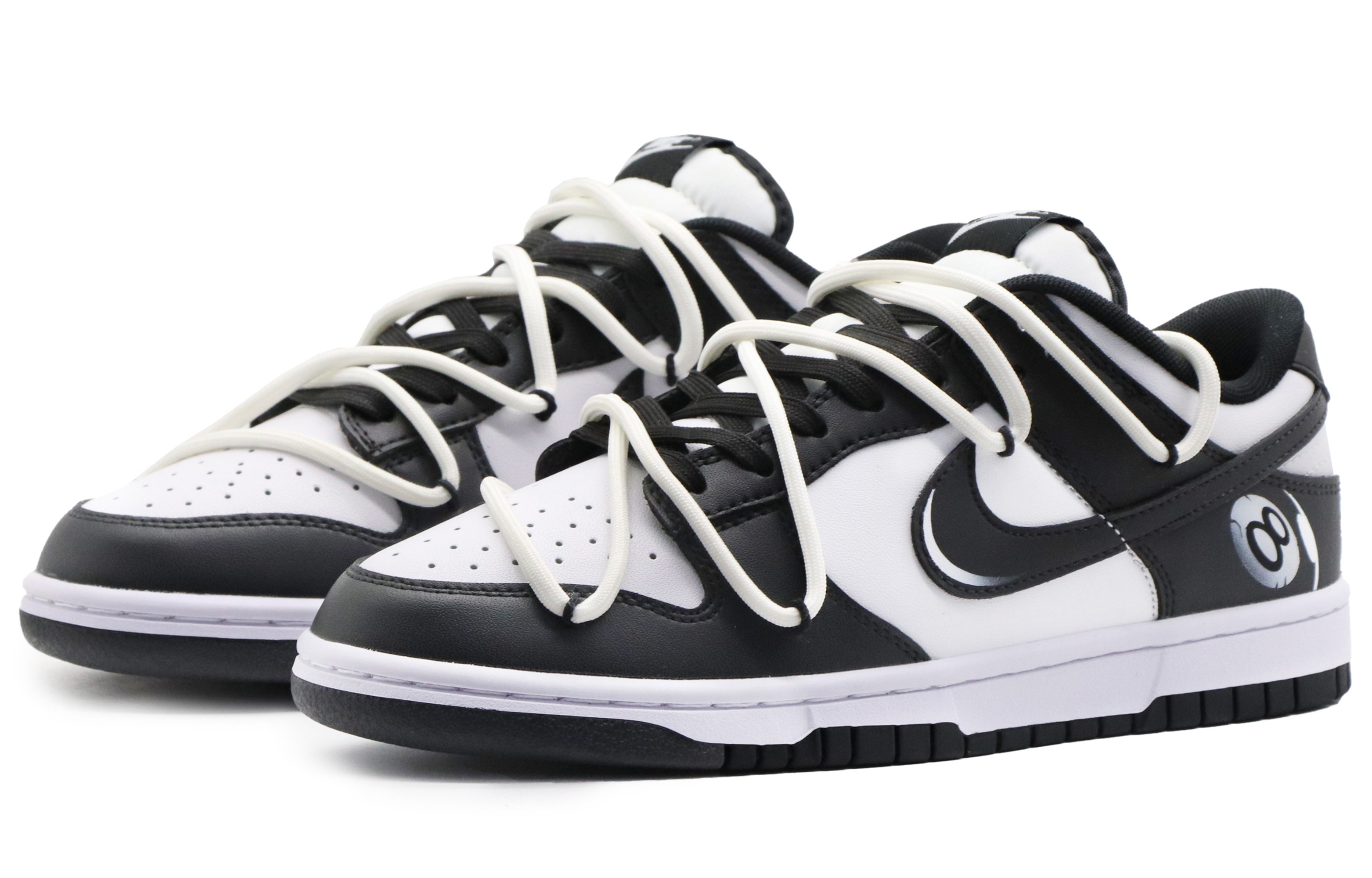 Lookbook [Kasut Kustom] Nike Dunk Low 'Hitam Putih Dekonstruksi' DD1391-100(Team57-男款黑8)