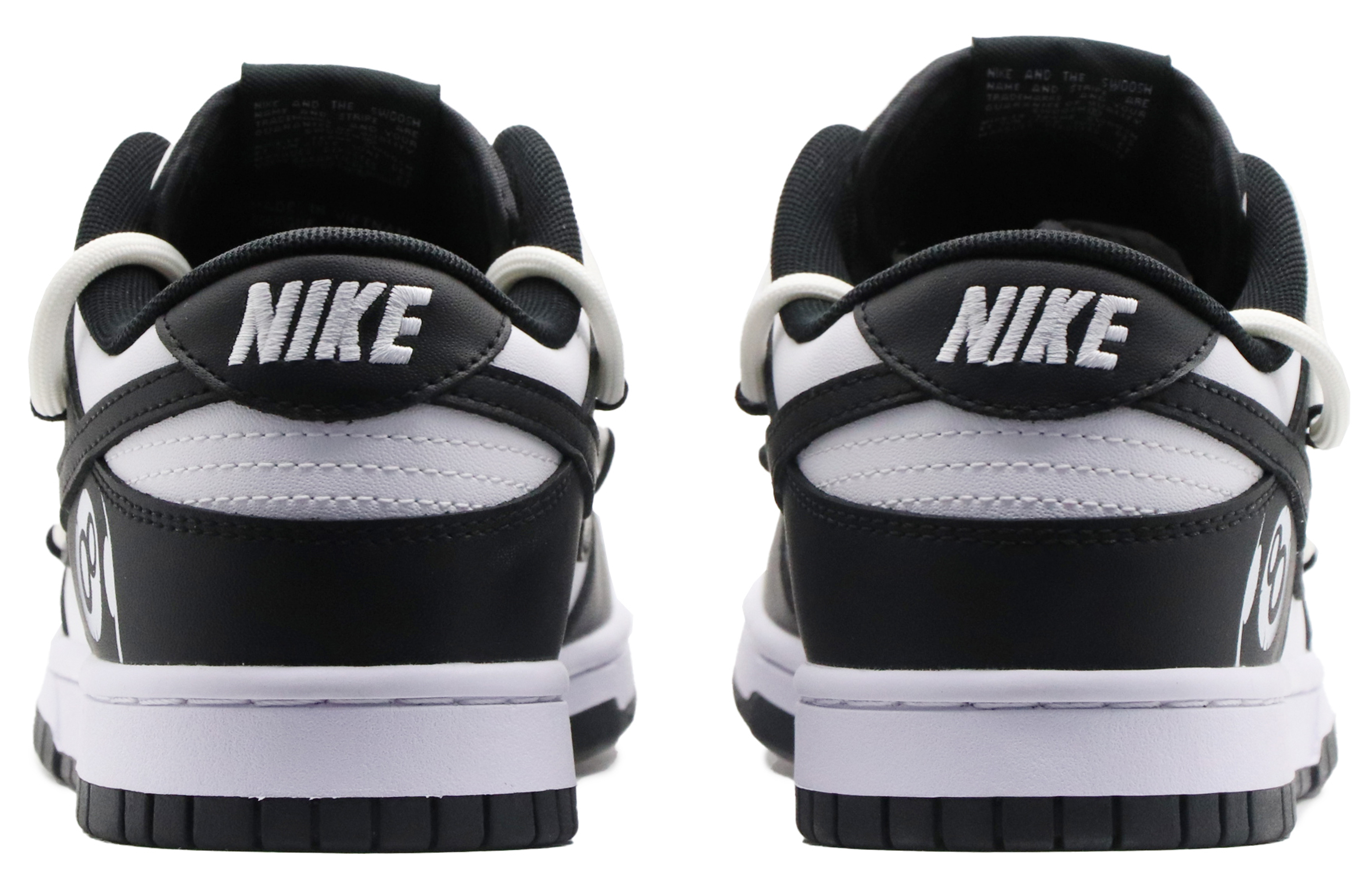 Shop [Kasut Kustom] Nike Dunk Low 'Hitam Putih Dekonstruksi' DD1391-100(Team57-男款黑8)