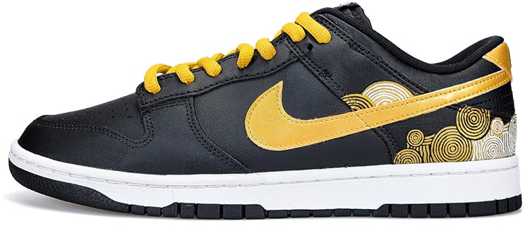 custom-shoes-nike-dunk-low-black-white-gold-picnic-2-clone-of-the-kingdom