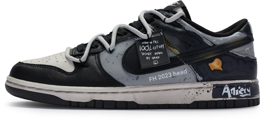 【カスタムシューズ】 ナイキ ダンク ロー 'ブラックホワイトグレー' DD1391-100(TeamR男款焦虑S-BOX) Buy 【カスタムシューズ】 ナイキ ダンク ロー 'ブラックホワイトグレー' DD1391-100(TeamR男款焦虑S-BOX)