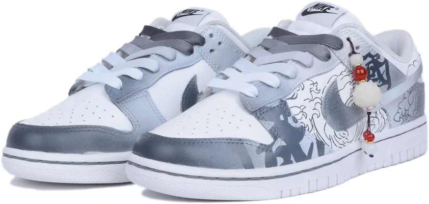 【カスタムシューズ】ナイキ ダンク ロー「ブラック ホワイト グレー」 DJ6188-101(Team42-男款国风破浪黑白灰) Lookbook 【カスタムシューズ】ナイキ ダンク ロー「ブラック ホワイト グレー」 DJ6188-101(Team42-男款国风破浪黑白灰)