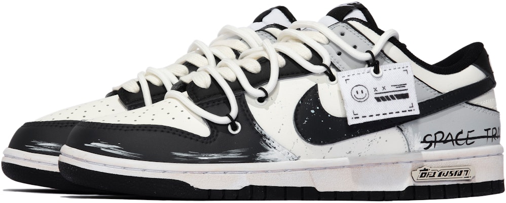 나이키 덩크 로우 '블랙 화이트 그레이' (커스텀) DD1391-100(TeamM-男款天行者S-BOX) Lookbook 나이키 덩크 로우 '블랙 화이트 그레이' (커스텀) DD1391-100(TeamM-男款天行者S-BOX)