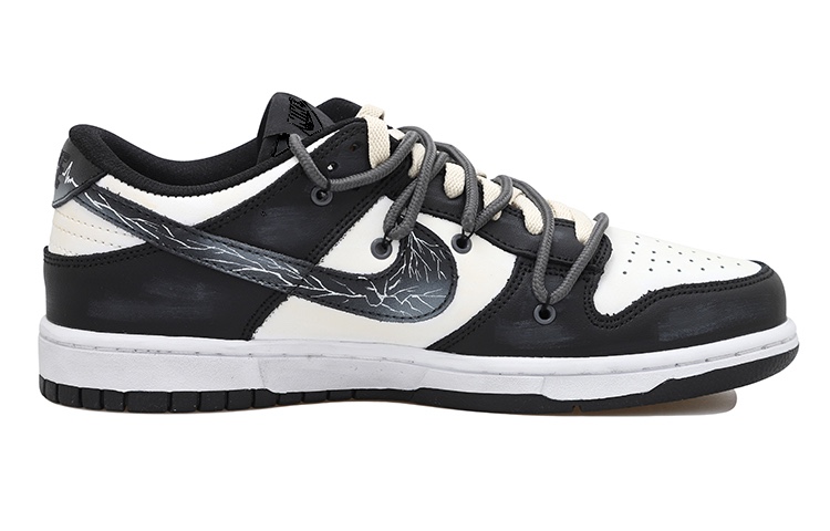 Order Zapatillas Nike Dunk Low 'Negro Blanco Gris Deconstruidas' CW1590-100(Team拾玖黑色闪电女S-BOX)