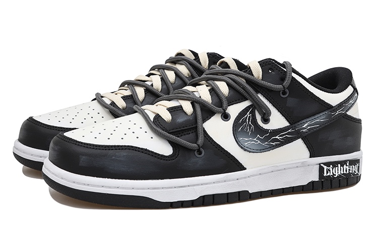 Lookbook Zapatillas Nike Dunk Low 'Negro Blanco Gris Deconstruidas' CW1590-100(Team拾玖黑色闪电女S-BOX)