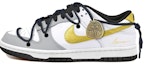 Buy 【定制球鞋】Nike Dunk Low 大吉多金 金勾 手繪 吊飾 解構風 潮流復古 低筒 板鞋 GS 黑白灰金
