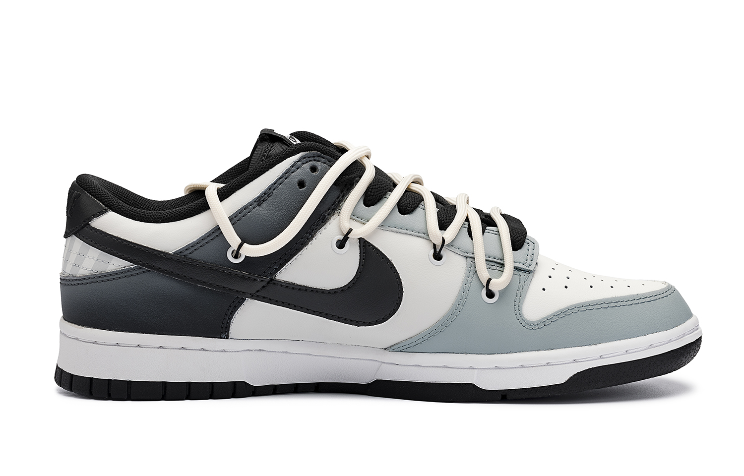 Order [Kasut Custom] Nike Dunk Low 'Hitam Putih Kelabu Grafiti' DV0831-002(Team98-男款消失)