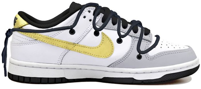 나이키 덩크 로우 '블랙 화이트 그레이 골드 스우시' (커스텀) DD1391-100(Team拾玖-大吉多金男S-BOX) Order 나이키 덩크 로우 '블랙 화이트 그레이 골드 스우시' (커스텀) DD1391-100(Team拾玖-大吉多金男S-BOX)