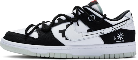 나이키 덩크 로우 '블랙 화이트 핸드페인팅' (커스텀) DV0827-100(TeamR-男款黑白循环) Buy 나이키 덩크 로우 '블랙 화이트 핸드페인팅' (커스텀) DV0827-100(TeamR-男款黑白循环)