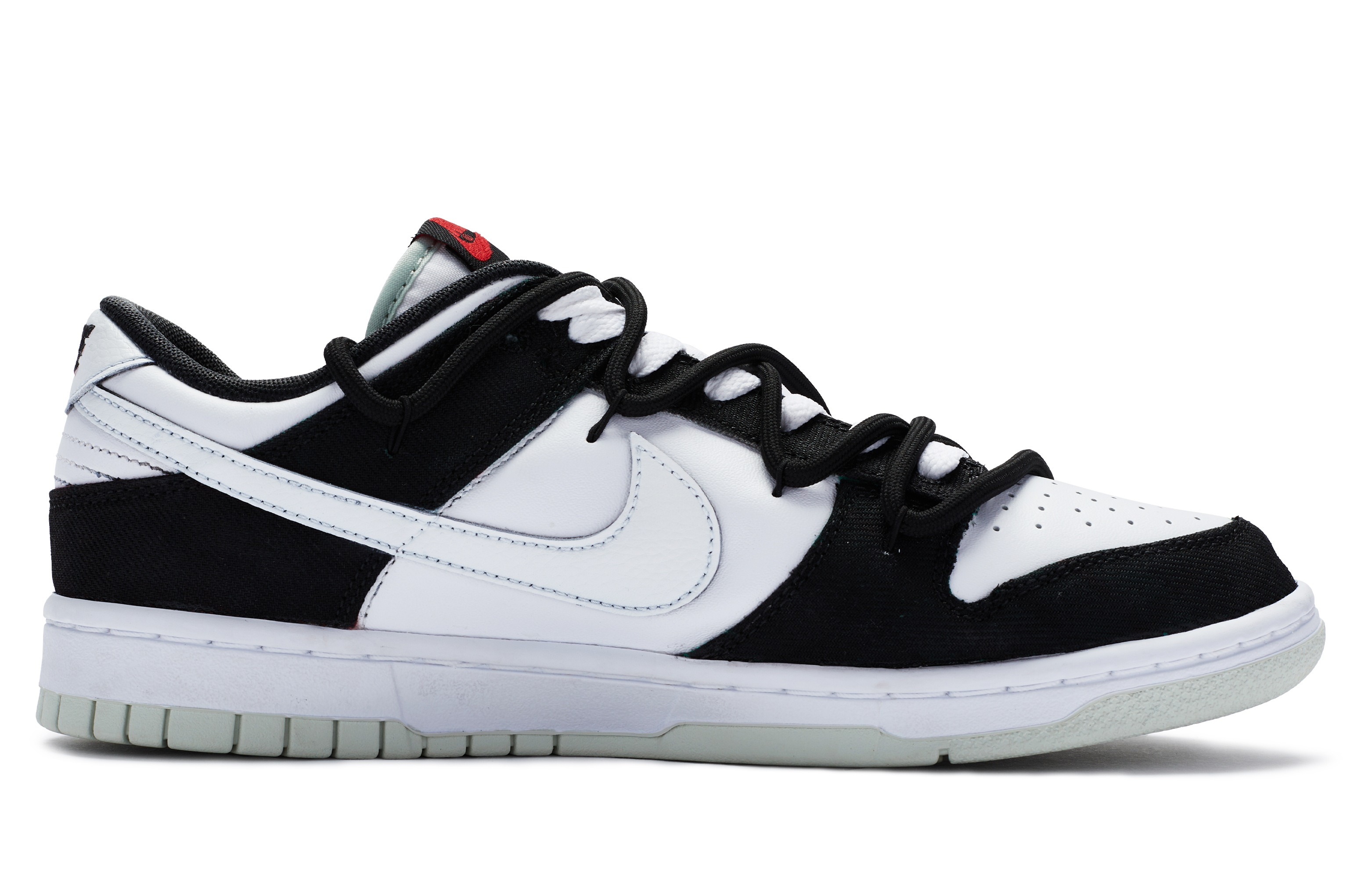 Order [Kasut Custom] Nike Dunk Low 'Hitam Putih Dilukis Tangan' DV0827-100(TeamR-男款黑白循环)