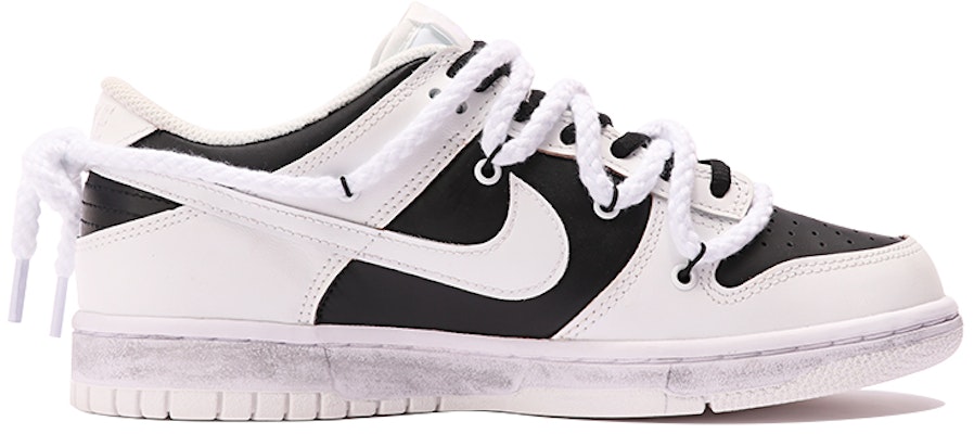 Zapatillas Nike Dunk Low 'Black White Love Vintage Deconstruidas' DH9765-100(TeamThree-Love黑白) Order Zapatillas Nike Dunk Low 'Black White Love Vintage Deconstruidas' DH9765-100(TeamThree-Love黑白)