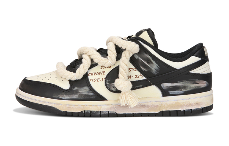 Buy ナイキ ダンク ロー "黒白パンダ" (カスタム) CW1590-100(Team24-女款熊猫做旧)