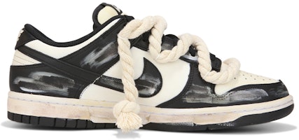 ナイキ ダンク ロー "黒白パンダ" (カスタム) CW1590-100(Team24-女款熊猫做旧) Order ナイキ ダンク ロー "黒白パンダ" (カスタム) CW1590-100(Team24-女款熊猫做旧)