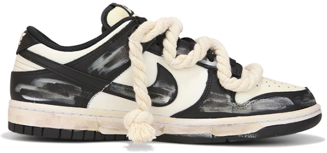 나이키 덩크 로우 '블랙 화이트 산화 팬다' (커스텀) CW1590-100(Team24-女款熊猫做旧) Order 나이키 덩크 로우 '블랙 화이트 산화 팬다' (커스텀) CW1590-100(Team24-女款熊猫做旧)