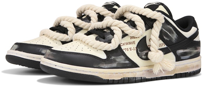 나이키 덩크 로우 '블랙 화이트 산화 팬다' (커스텀) CW1590-100(Team24-女款熊猫做旧) Lookbook 나이키 덩크 로우 '블랙 화이트 산화 팬다' (커스텀) CW1590-100(Team24-女款熊猫做旧)