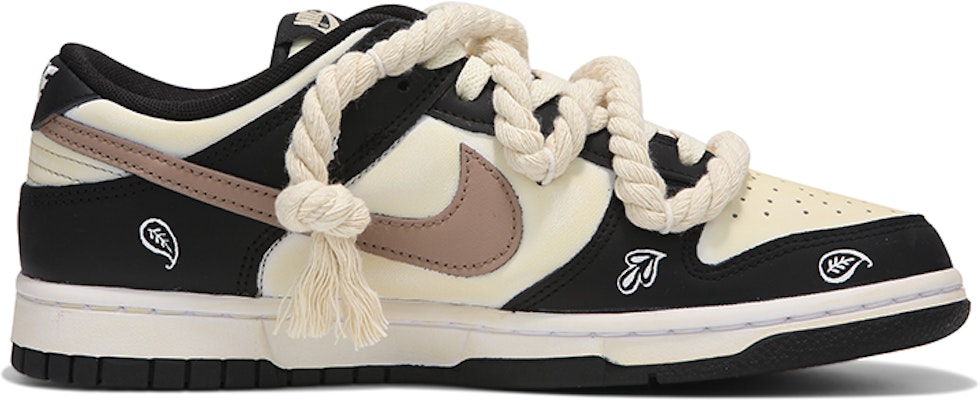 【カスタムシューズ】ナイキ ダンク ロー 'ブラック ホワイト ペイズリー パンダ' DD1391-100(Team24-男款腰果花熊猫) Order 【カスタムシューズ】ナイキ ダンク ロー 'ブラック ホワイト ペイズリー パンダ' DD1391-100(Team24-男款腰果花熊猫)