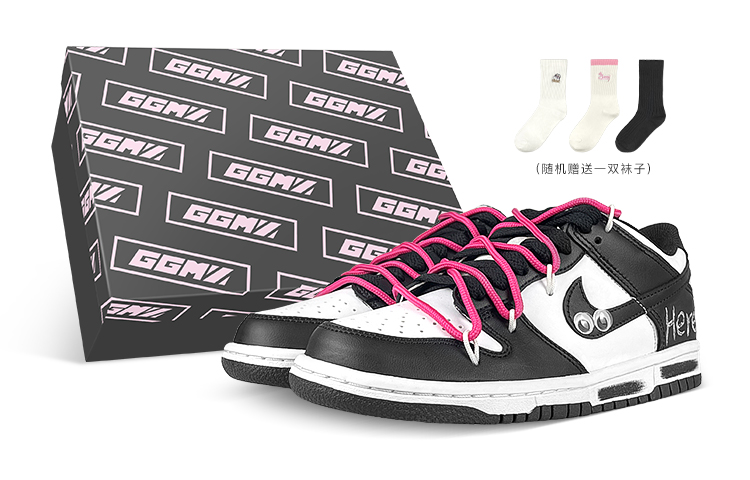 Buy [定制鞋款] 耐克Dunk Low '黑白熊猫 - 黑粉' CW1590-100-457683