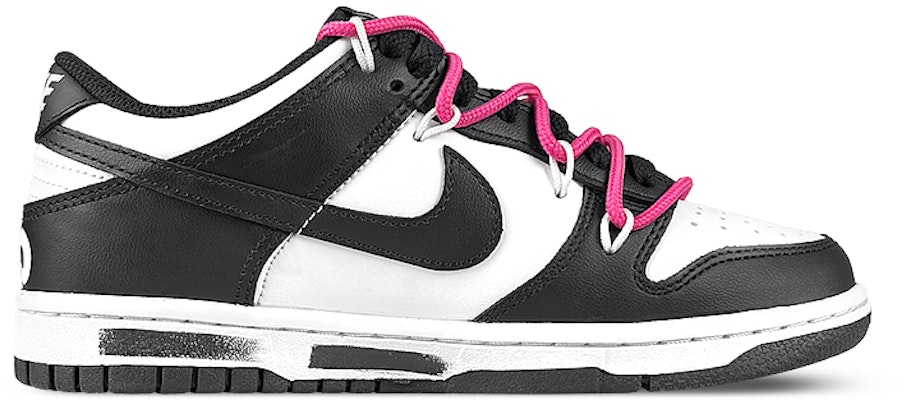 【客製化球鞋】Nike Dunk Low 禮盒 黑白熊貓 大眼萌仔 黑煤球 解構 低筒 板鞋 GS 黑粉 Lookbook 【客製化球鞋】Nike Dunk Low 禮盒 黑白熊貓 大眼萌仔 黑煤球 解構 低筒 板鞋 GS 黑粉