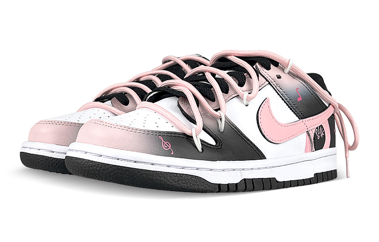 Lookbook 【定製球鞋】Nike Dunk Low 黑白熊貓 禮盒 粉墨唱片 解構 漸變 低筒 滑板鞋 男女皆宜 黑粉