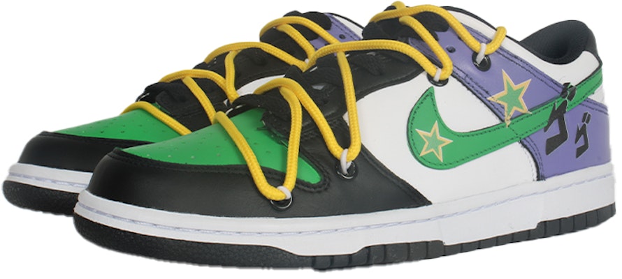 【客製球鞋】Nike Dunk Low 嘻哈rapper 群星閃耀 JOJO 防滑耐磨 低筒 板鞋 男款 黑白熊貓 Shop 【客製球鞋】Nike Dunk Low 嘻哈rapper 群星閃耀 JOJO 防滑耐磨 低筒 板鞋 男款 黑白熊貓