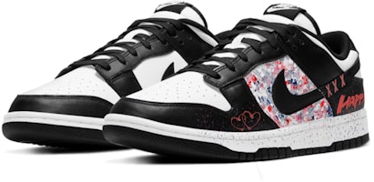 나이키 덩크 로우 '블랙 화이트 판다 그래피티' (커스텀) CW1590-100(Team10-happy永痕) Shop 나이키 덩크 로우 '블랙 화이트 판다 그래피티' (커스텀) CW1590-100(Team10-happy永痕)