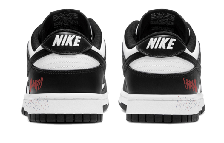 Purchase [Sepatu Kustom] Nike Dunk Low 'Pandai Grafiti Hitam Putih' CW1590-100(Team10-happy永痕)
