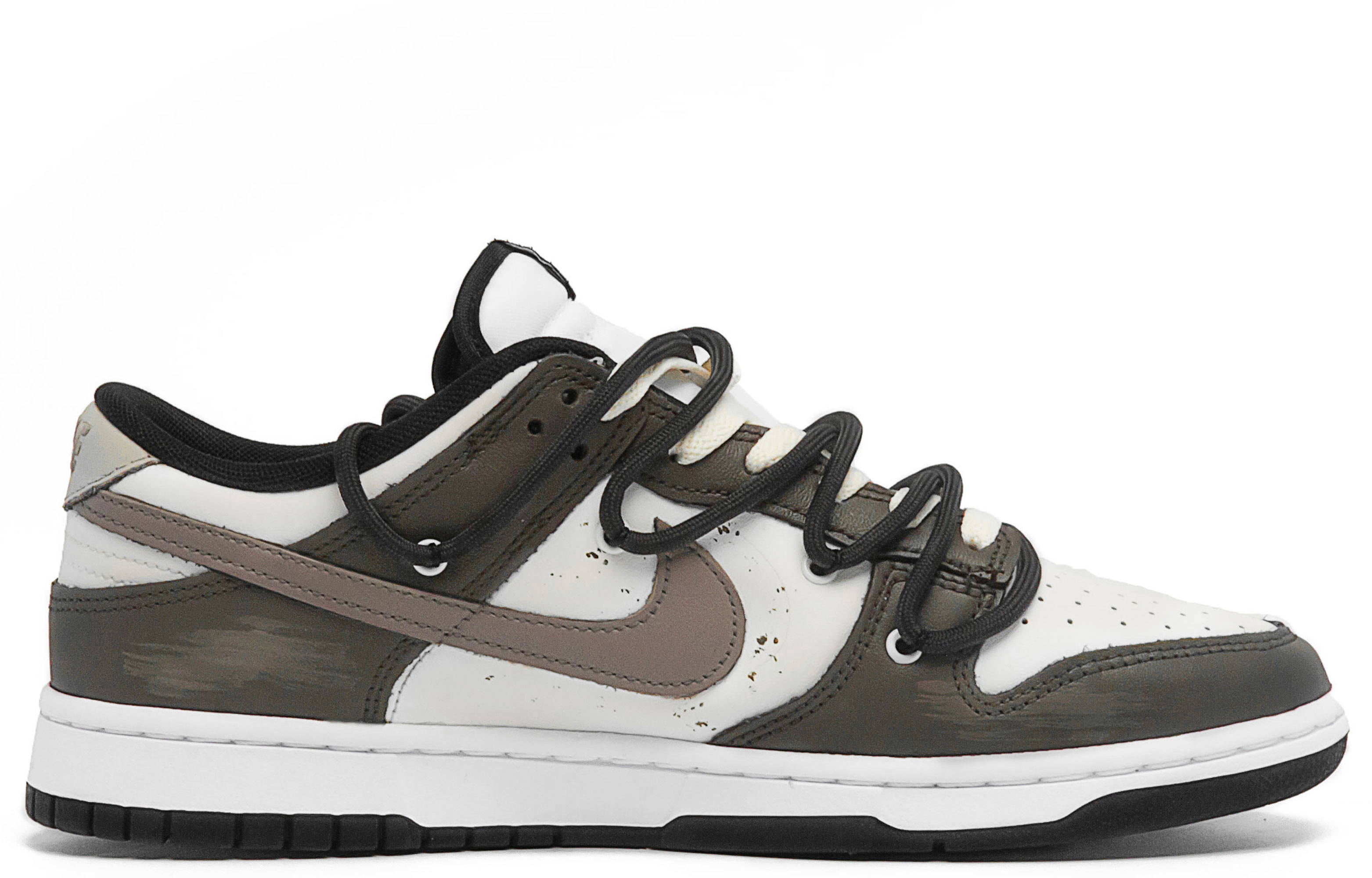 Order Sepatu Custom Nike Dunk Low 'Hitam Putih Panda Pasir Dune' DD1391-100(Team94-男款沙洲)