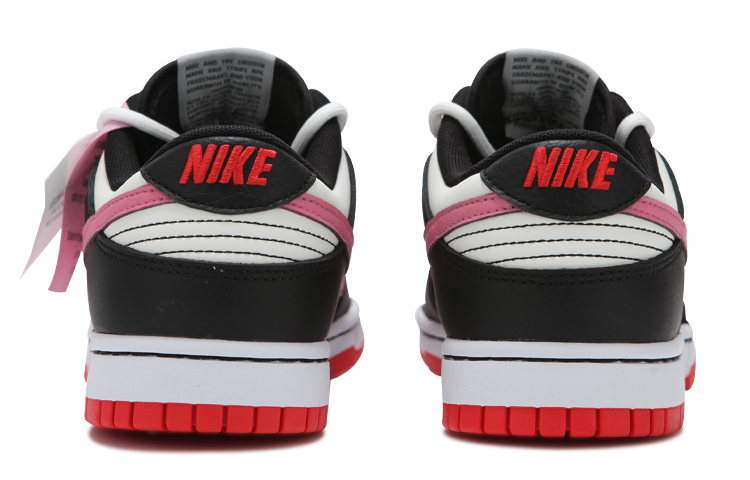 Shop 나이키 덩크 로우 '검흰핑 줄무늬' (Nike Dunk Low 'BlackWhitePink Stripes') DD3363-100(Team24-男款条纹黑白粉)