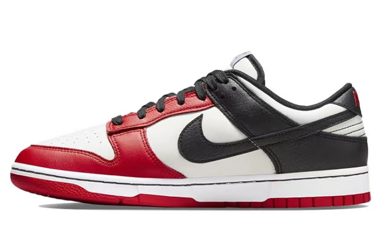 Details for 나이키 덩크 로우 '검흰핑 줄무늬' (Nike Dunk Low 'BlackWhitePink Stripes') DD3363-100(Team24-男款条纹黑白粉)