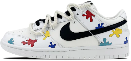 【定制球鞋】Nike Dunk Low 是在玩鞋 禮盒 復古色塊 情侶 拼圖解構 低幫板鞋 男款 白黑 Buy 【定制球鞋】Nike Dunk Low 是在玩鞋 禮盒 復古色塊 情侶 拼圖解構 低幫板鞋 男款 白黑