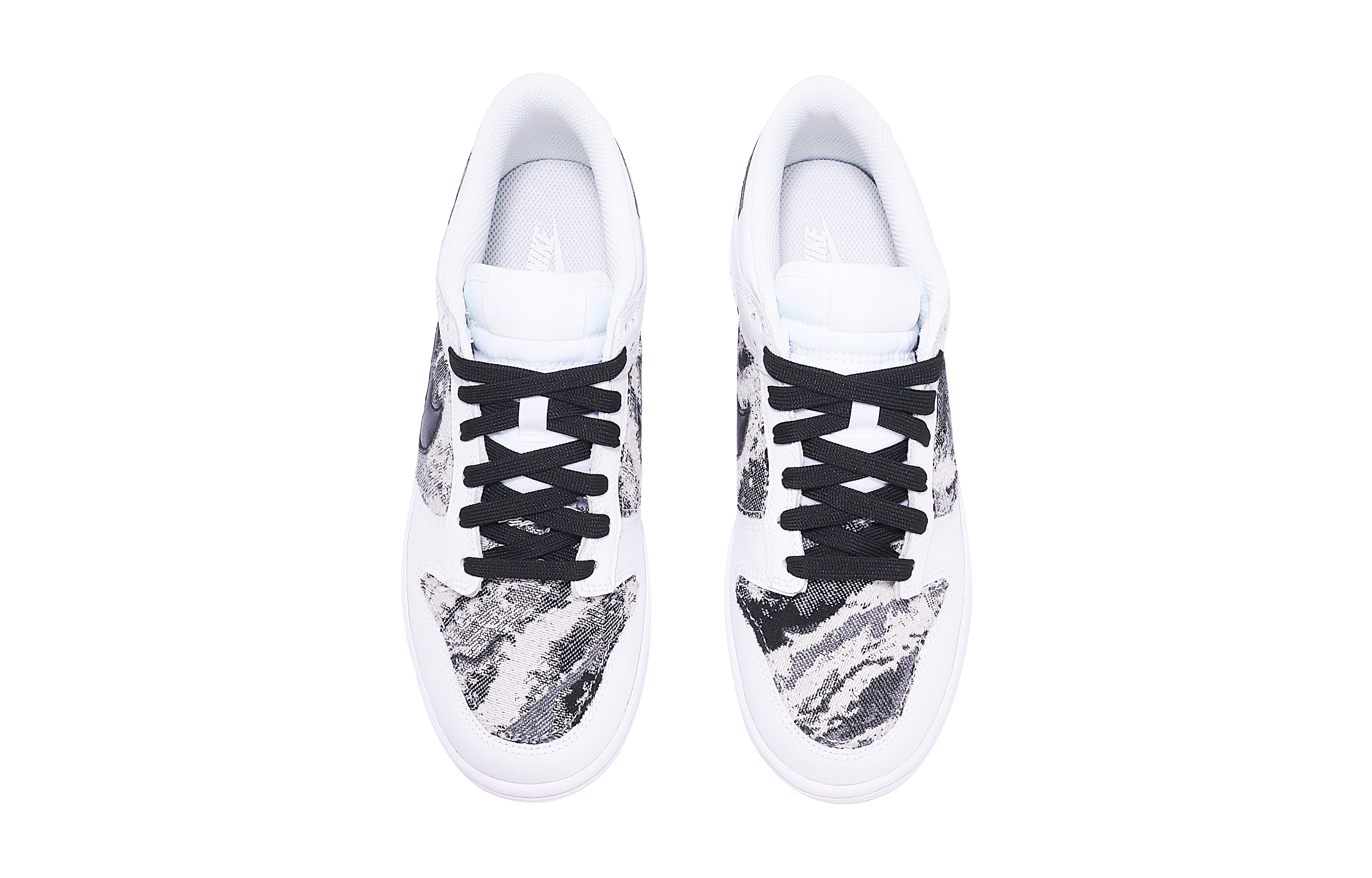 Shop [定制鞋款] 耐克Dunk Low '黑白复古学院主题' DH9765-100(TeamTen-女款DK复古黑白)