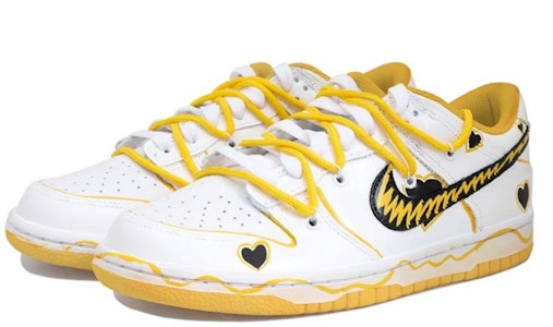 ナイキ ダンク ロー "黒白黄" (カスタム) DD1391-702(Team拾玖-黄色线条男S-BOX) Lookbook ナイキ ダンク ロー "黒白黄" (カスタム) DD1391-702(Team拾玖-黄色线条男S-BOX)