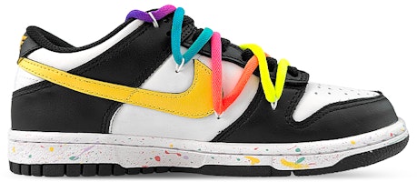 【定制鞋款】Nike Dunk Low '黑白黄彩虹' CW1590-100(Team76-GS彩虹吃豆人黑白黄) Order 【定制鞋款】Nike Dunk Low '黑白黄彩虹' CW1590-100(Team76-GS彩虹吃豆人黑白黄)
