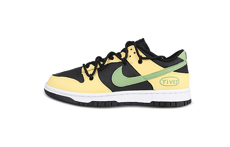 Buy [定制鞋] 耐克Dunk Low '黑黄' DV0831-002(Team58-美式标牌)