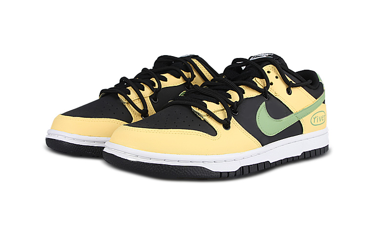 Lookbook [定制鞋] 耐克Dunk Low '黑黄' DV0831-002(Team58-美式标牌)