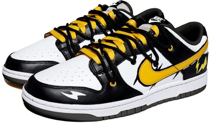 ナイキ ダンク low 黒黄️カスタム (Nike Dunk Low 黒黄️カスタム) CW1590-100(Team拾玖-黄色闪电女S-BOX) Lookbook ナイキ ダンク low 黒黄️カスタム (Nike Dunk Low 黒黄️カスタム) CW1590-100(Team拾玖-黄色闪电女S-BOX)
