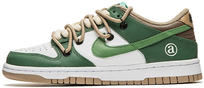 custom-shoes-nike-dunk-low-blackout-green-graffiti